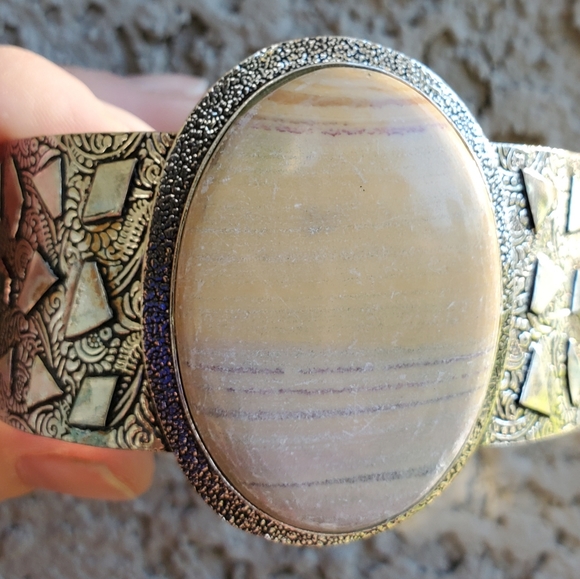 New Mookaite 925 Silver Cuff Bracelet. - Picture 12 of 16